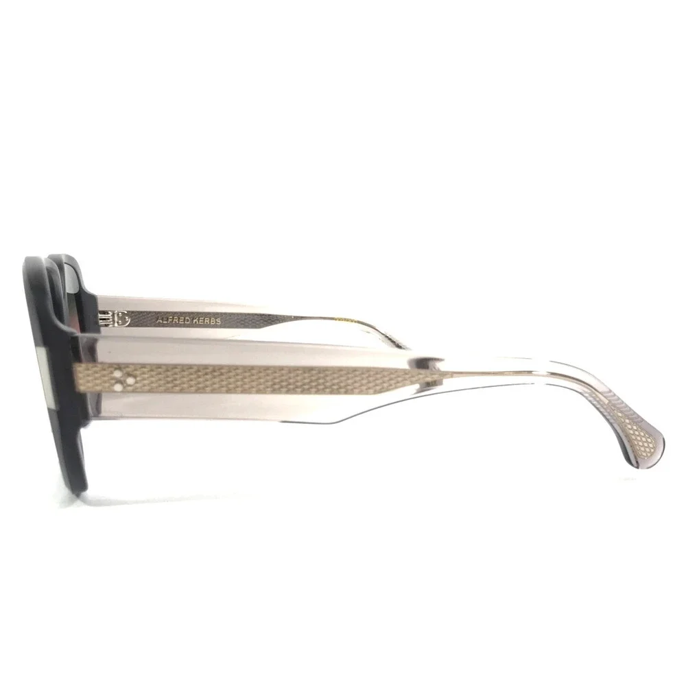 Alfred Kerbs Sunglasses CARI GY Gray Square Frames w/ Gray Pink Gradient Lenses